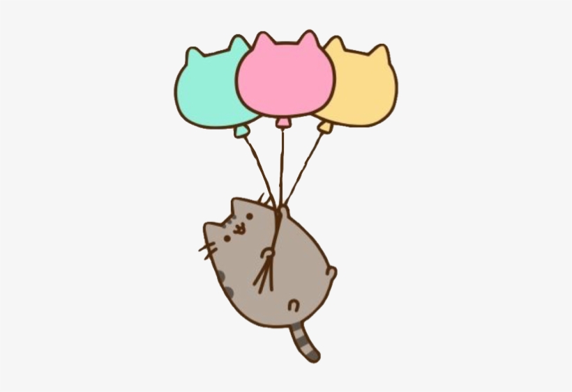 Pusheen And Stormy Balloons, transparent png #262237