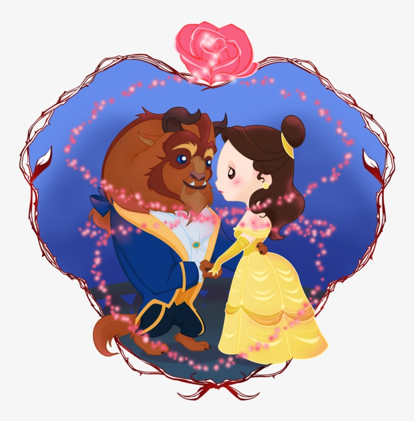 Belle Beast Princess Aurora Drawing - Beauty And The Beast Cute, transparent png #262289