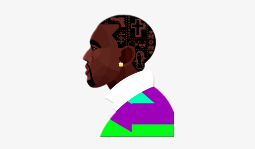 Kanye West Cartoon Psd - Kanye West Cartoon Png, transparent png #262343