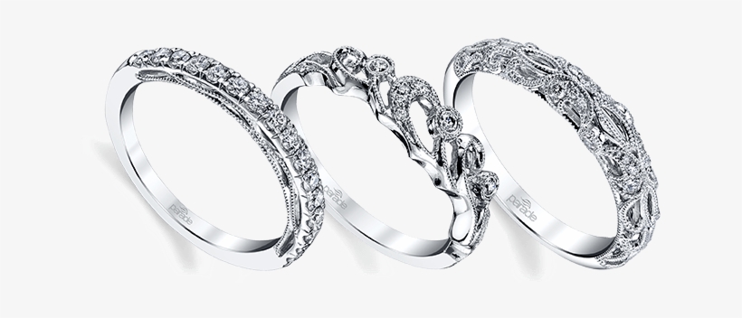 Parade Designs Wedding Rings - Brilliance.com Meandering Scroll Matching Diamond Wedding, transparent png #262361