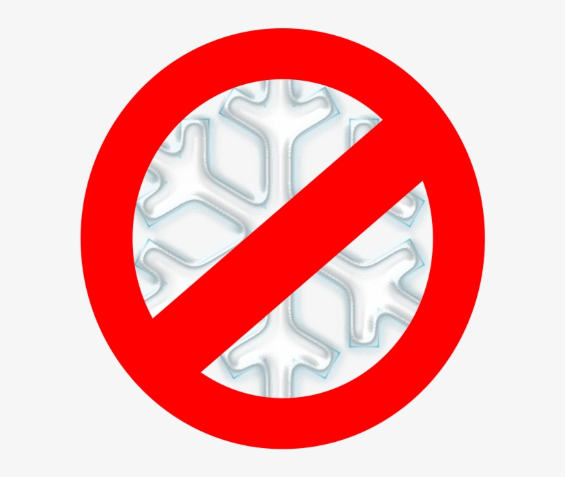 No To Snow By Briana83 A Snowflake With A No Symbol - 31 Мая Всеминый День Без Табака, transparent png #262951