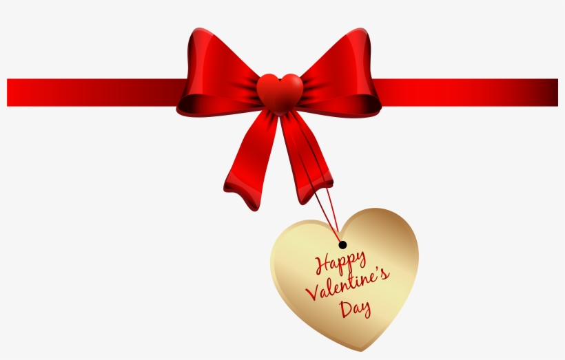 Valentines Day Bow Png Clipart Image, Is Available - Valentine's Day, transparent png #263039