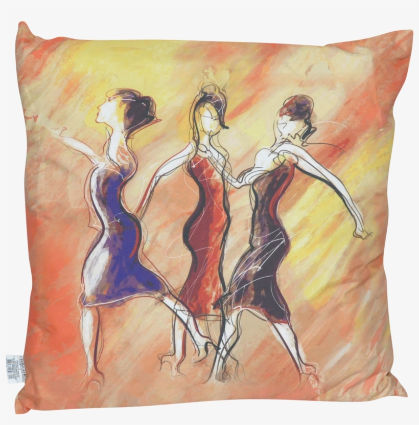 Vector Illustration Of Women Dancin Round Ornament, transparent png #263063