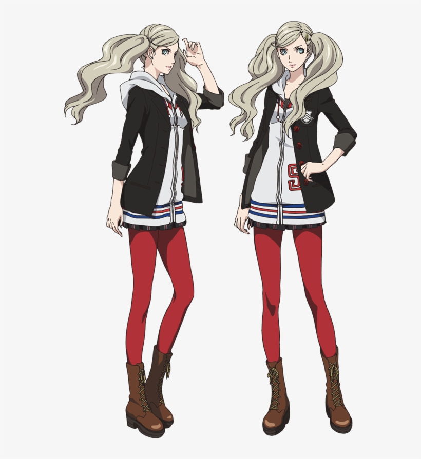 Concept Art For Ann Takamaki And Morgana In Persona - Persona 5 The Animation Characters, transparent png #263136