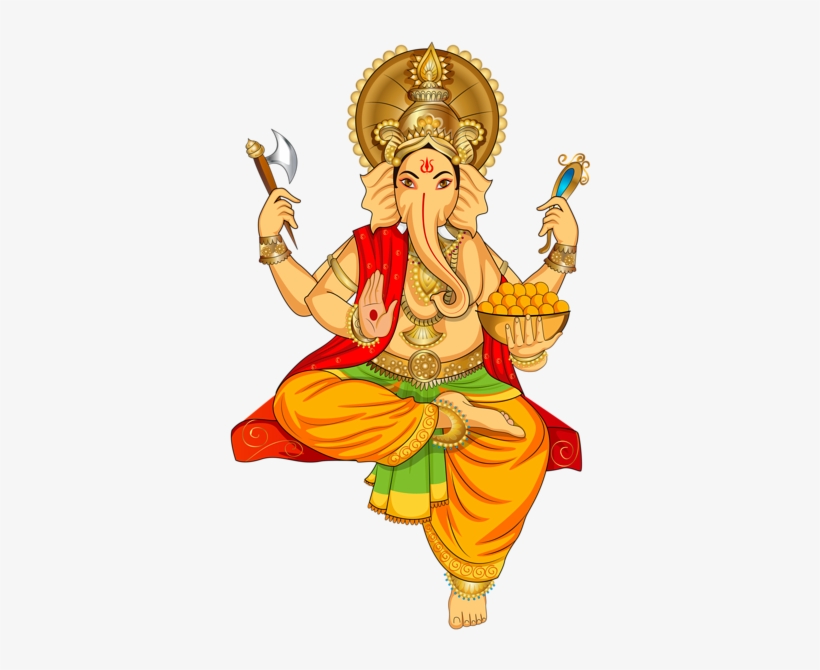Ganesha Png Transparent Clip Art Image - Ganesh Clip Art Png, transparent png #263183