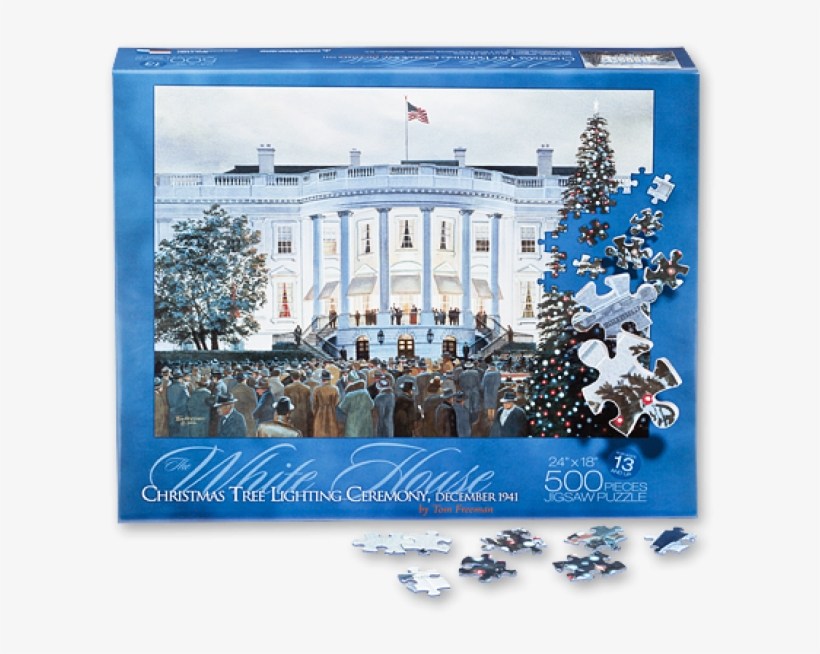 White House Christmas Tree Lighting 1941 Puzzle - White House Christmas Tree Lighting Ceremony, December, transparent png #263292