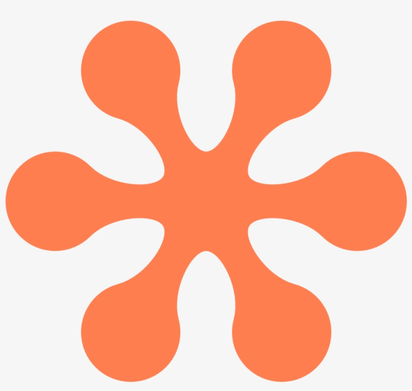 Coral Starfish Clipart - Flor Hippie, transparent png #263507