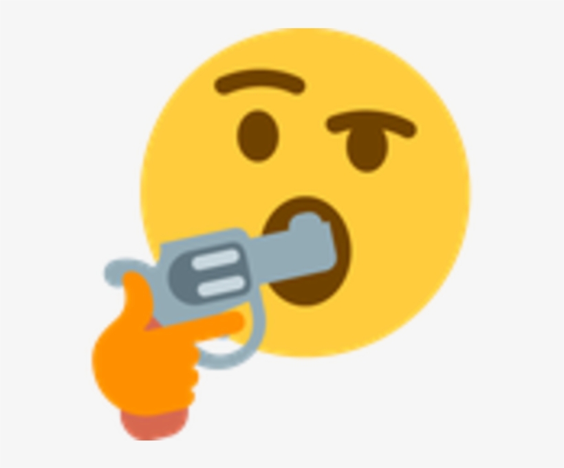 View Samegoogleiqdbsaucenao Dd4 , - Thinking Emoji With Gun, transparent png #263586