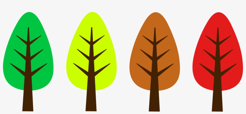 Cute Trees Cliparts - Cute Fall Tree Clipart, transparent png #263673