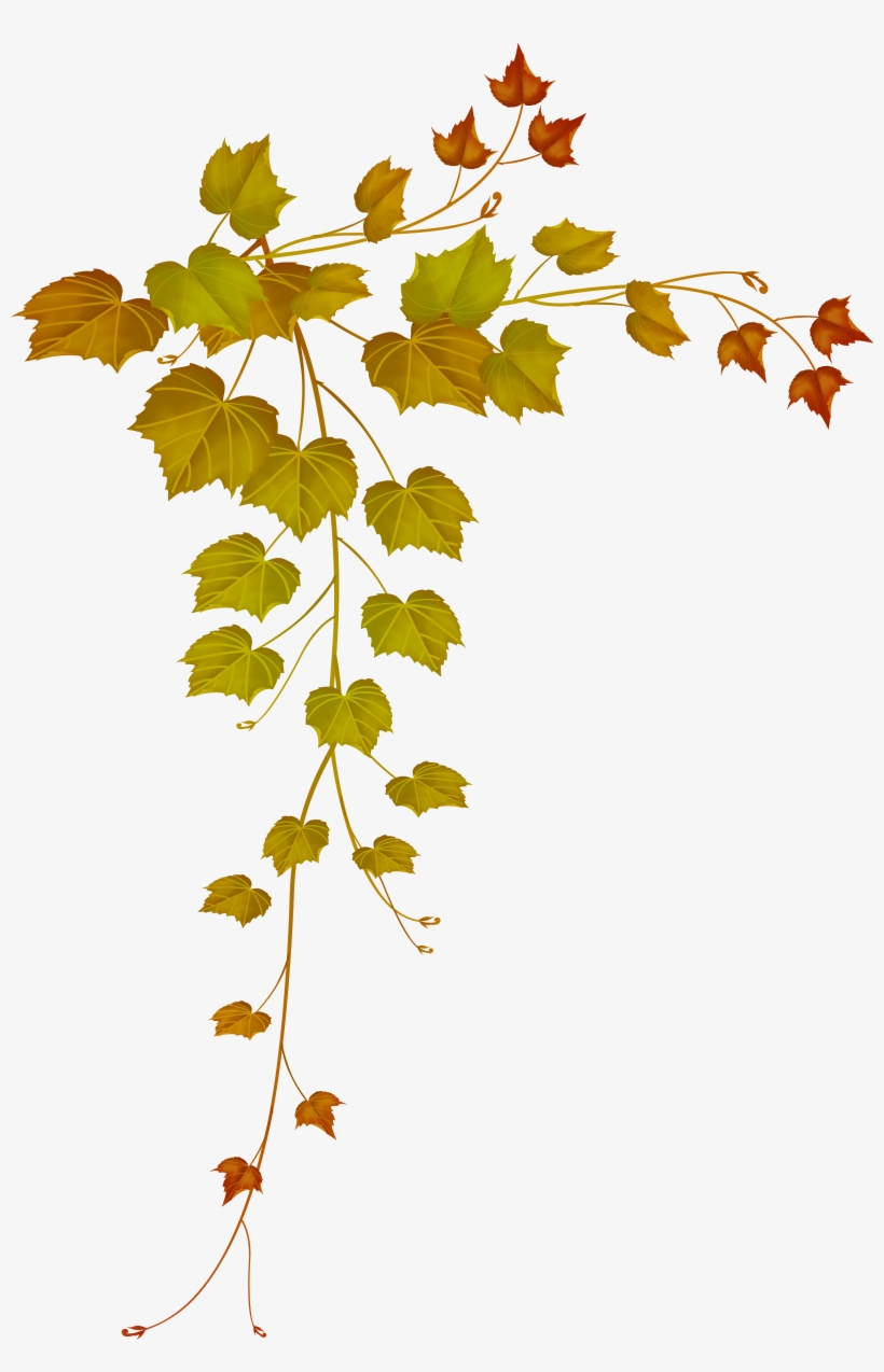Decorative Clipart Falling Leave - Fall Leaves Png, transparent png #263897