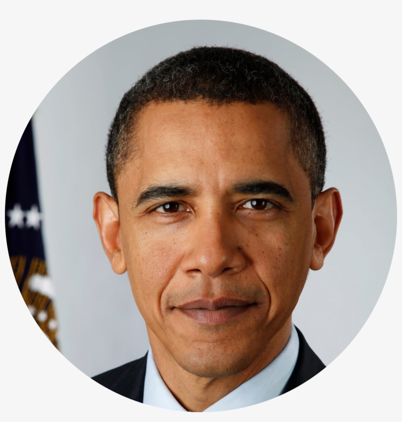 Barack Obama Circle - Barack Obama In A Circle, transparent png #263915