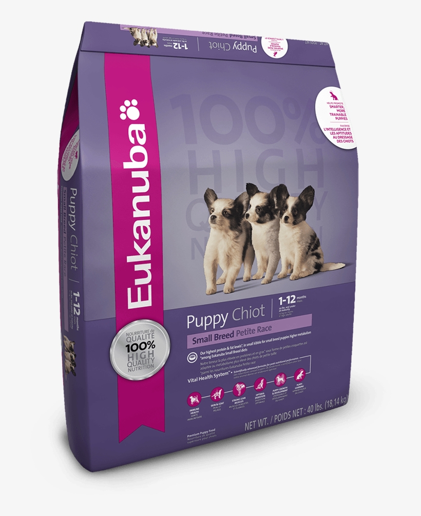 Eukanuba Small Breed Puppy Food, transparent png #264169