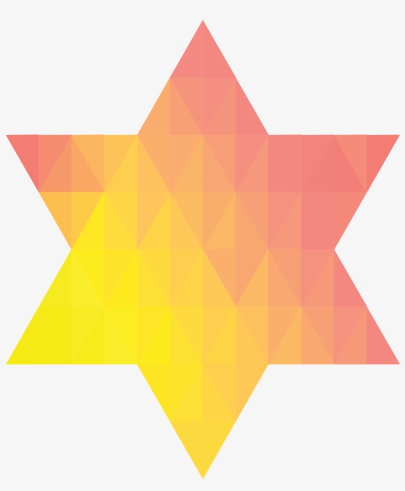 Geometric Jewish Star Of David Iv - Film, transparent png #264244