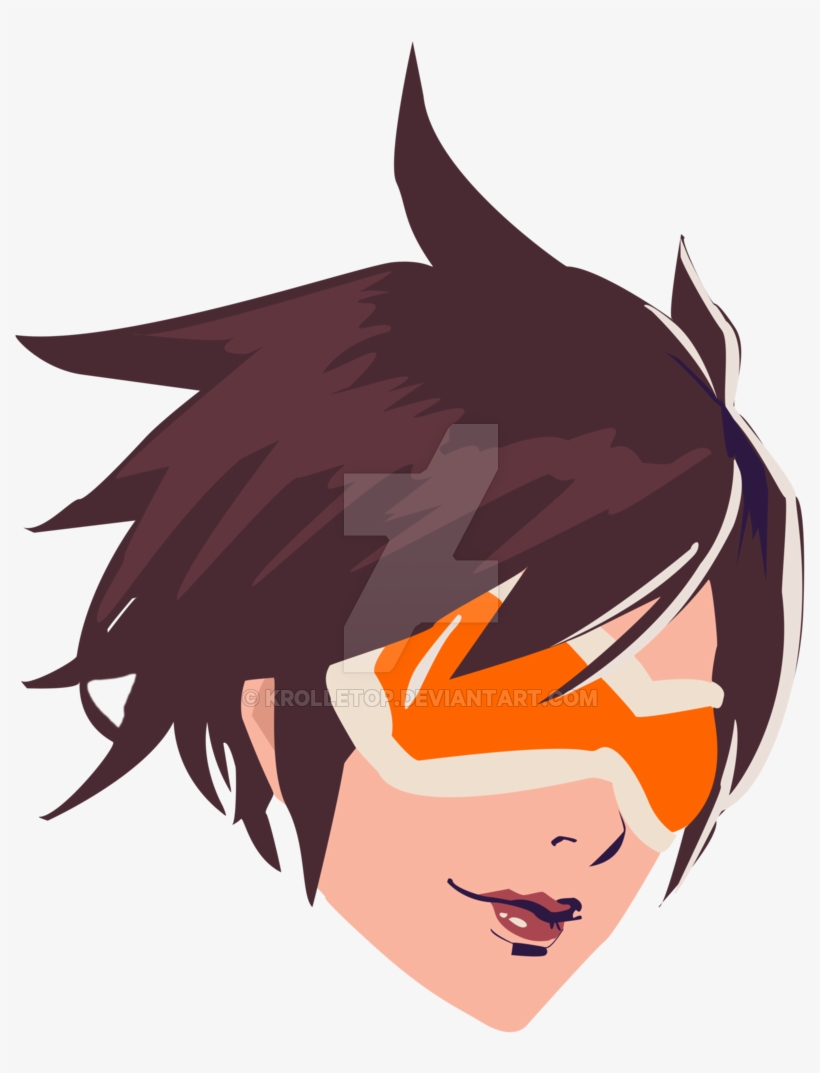 Picture Black And White Tracer By Krolletop On Deviantart - Tracer Fanart Simple, transparent png #264375