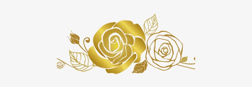 Metallic Vector Rose Gold Flowers Clipart K Pictures - Transparent Rose Design, transparent png #264448