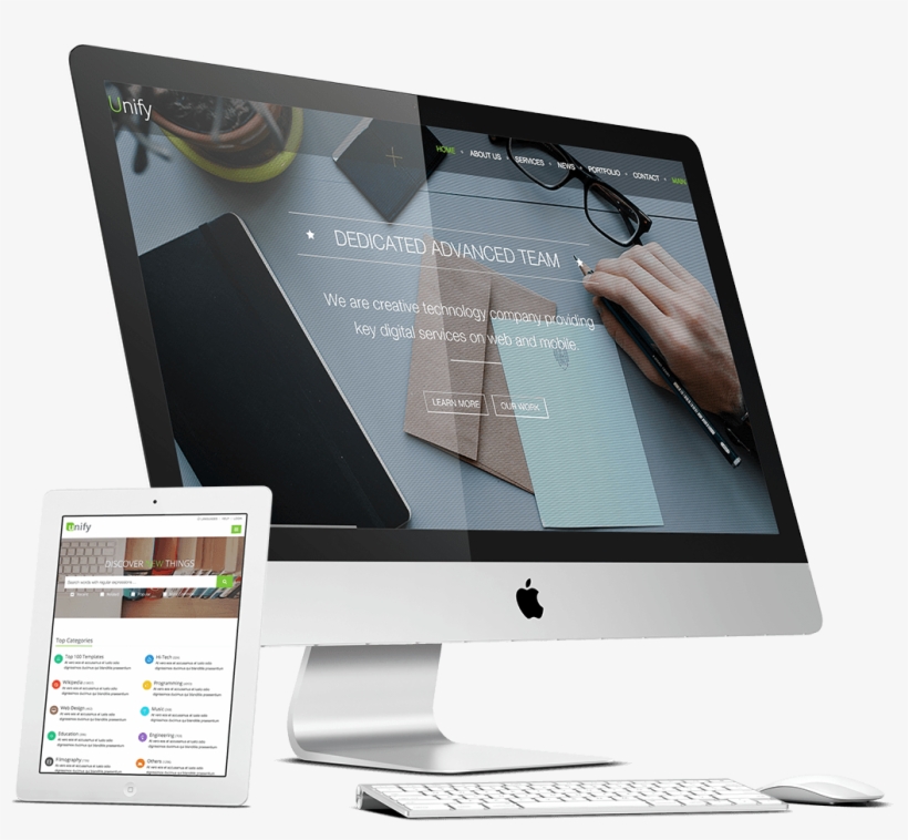 Imac2 - Imac Ipad Mockup Png, transparent png #264521