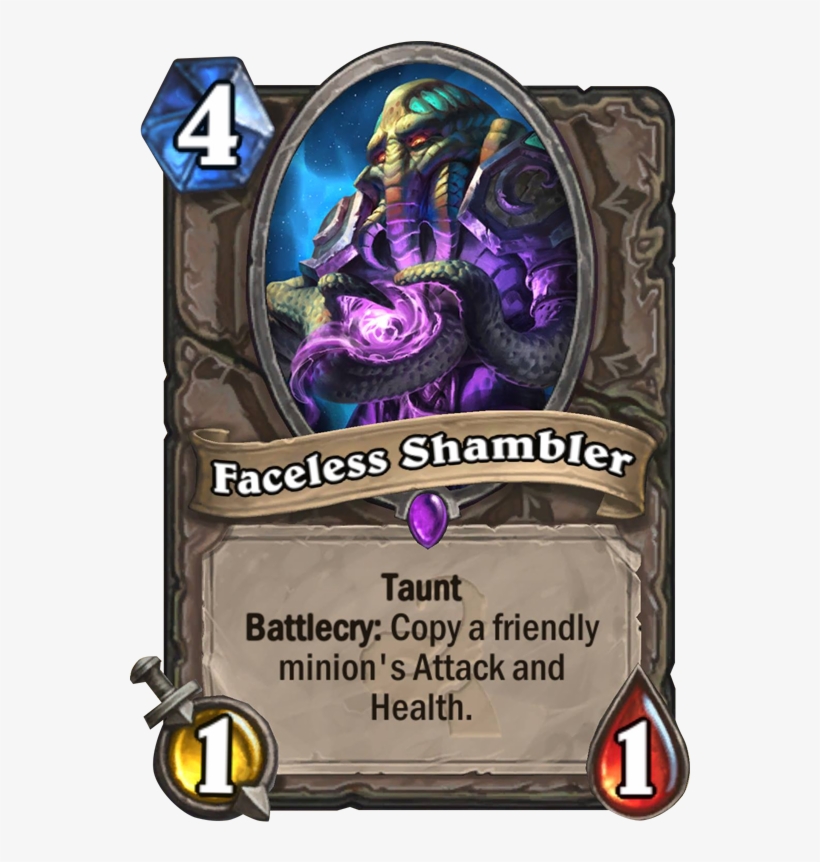 Faceless Shambler - One Night At Karazhan Cards, transparent png #264851