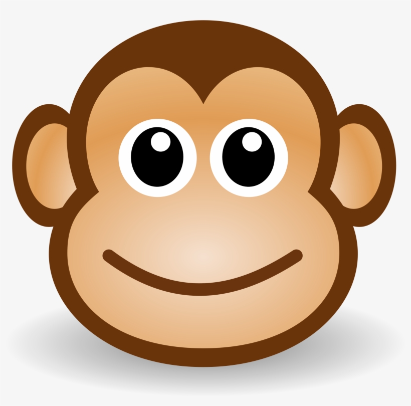 Cute Cartoon Monkey Face, transparent png #265044