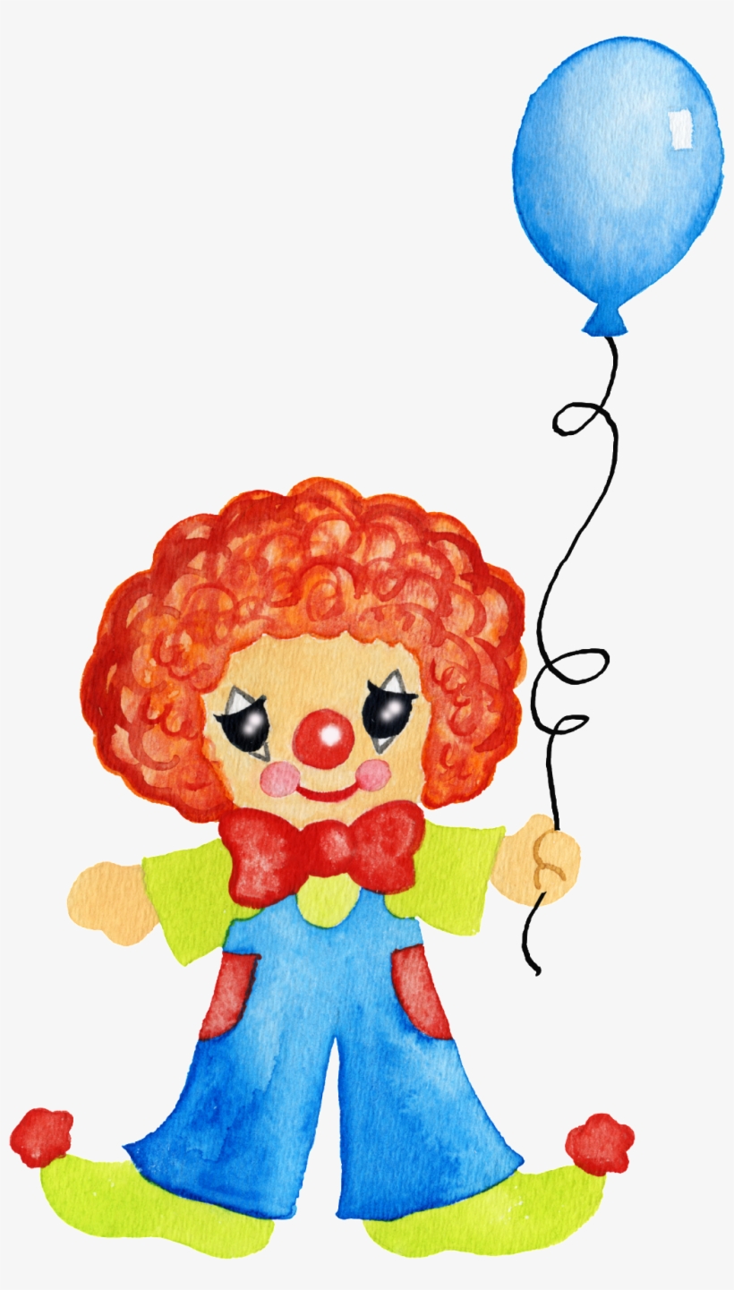 Children S Hand Painted Clown Painting Png Transparent - Clown, transparent png #265361