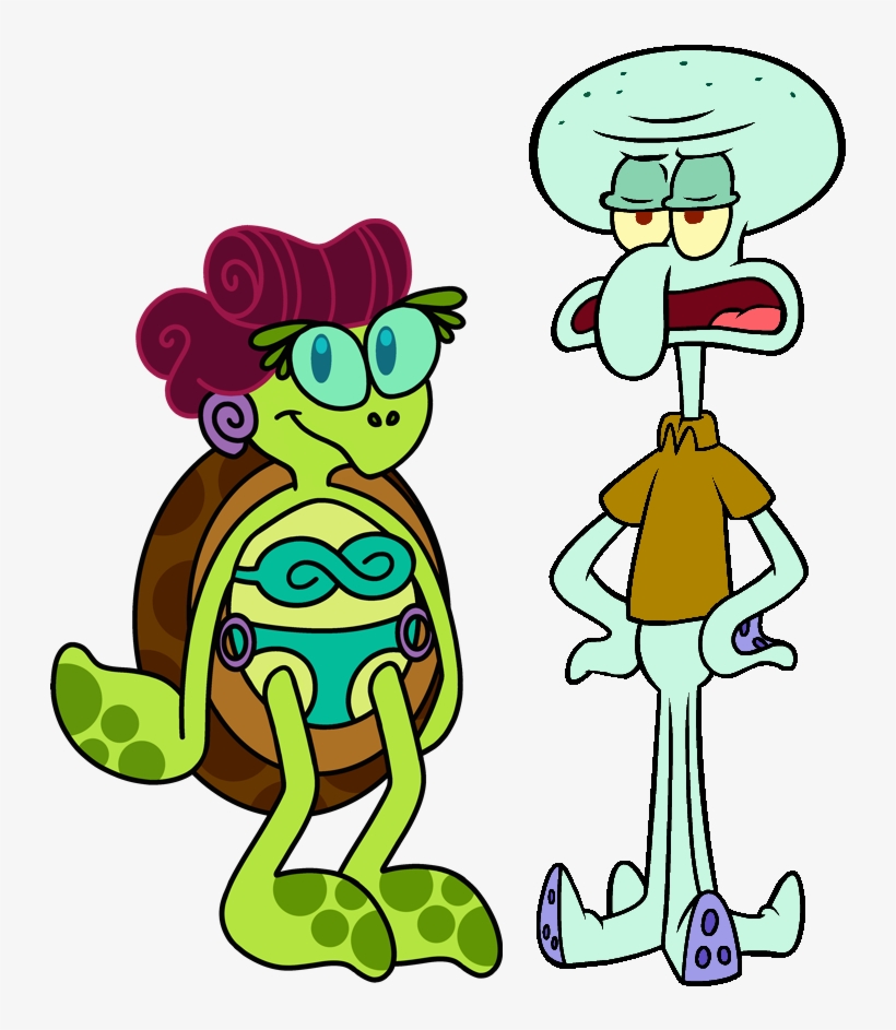 Ridley And Squidward - Cartoon, transparent png #265479