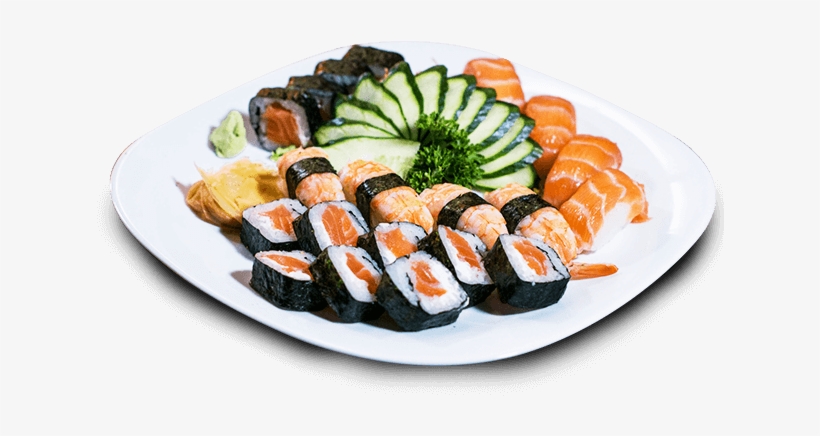 Prato Sushi Png - Prato De Comida Japonesa Png, transparent png #265559