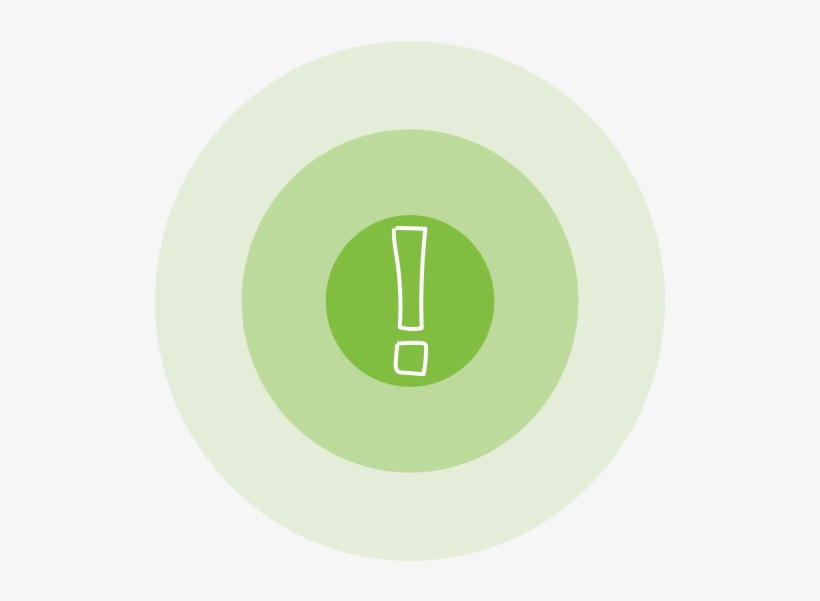 Green Exclamation Point - Circle, transparent png #265685