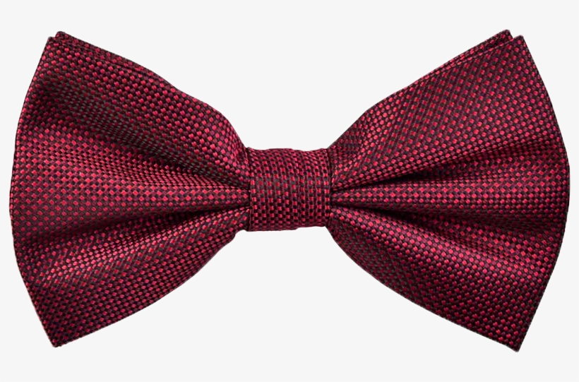 Textured Robin Bow Tie In Burgundy Red - Zoom Video Communications, transparent png #266279