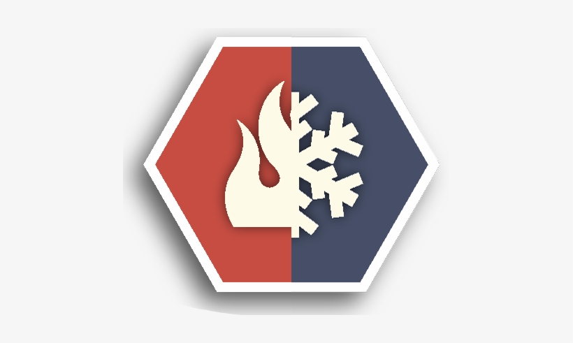 Fire Snow Icon - Fire And Snow Icon, transparent png #266476
