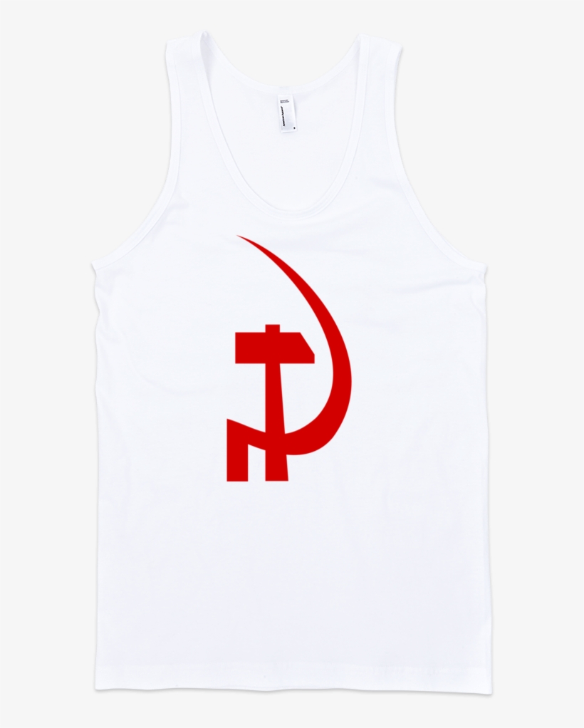 Hammer And Sickle Fine Jersey Tank Top Unisex - Girl Shirt Transparent Background, transparent png #266656