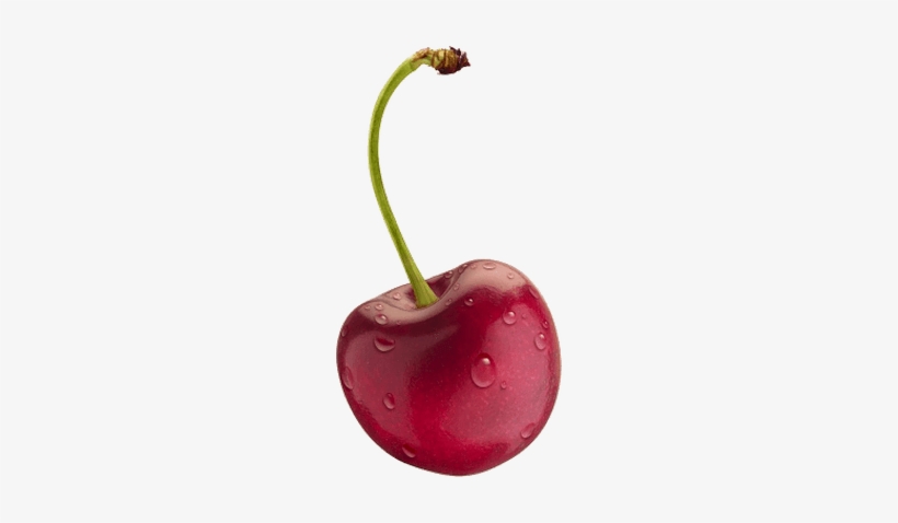 Isolated Cherry With Water - Como Se Dice Cereza En Inglés, transparent png #266955