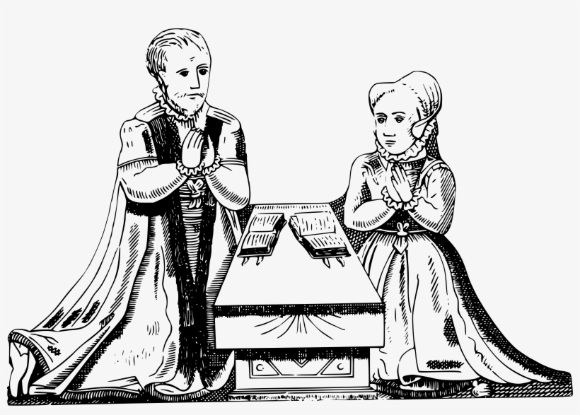 This Free Icons Png Design Of Praying Couple, transparent png #266976