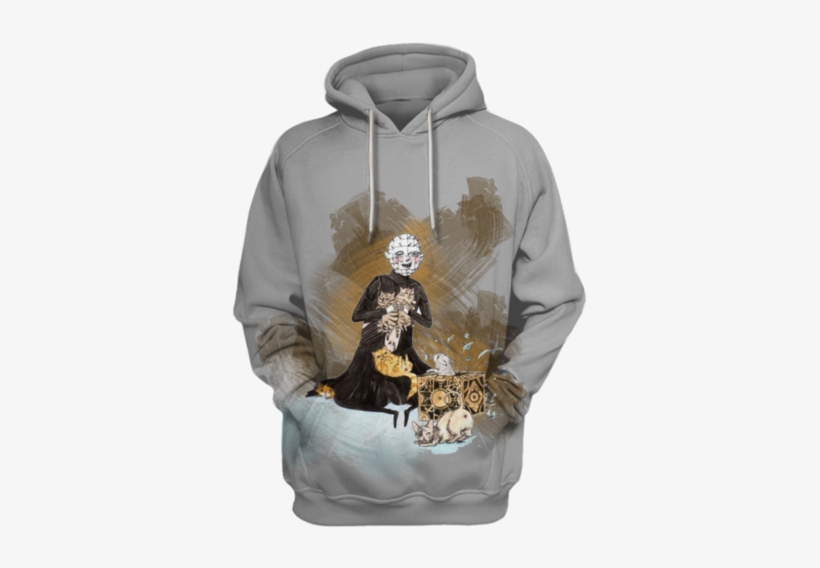 3d Jason Voorhees With Cat Tshirt - Hoodie, transparent png #266977