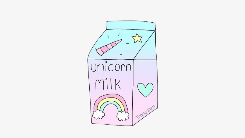 Unicorn, Milk, And Rainbow Image - Юникорн Милк, transparent png #267111