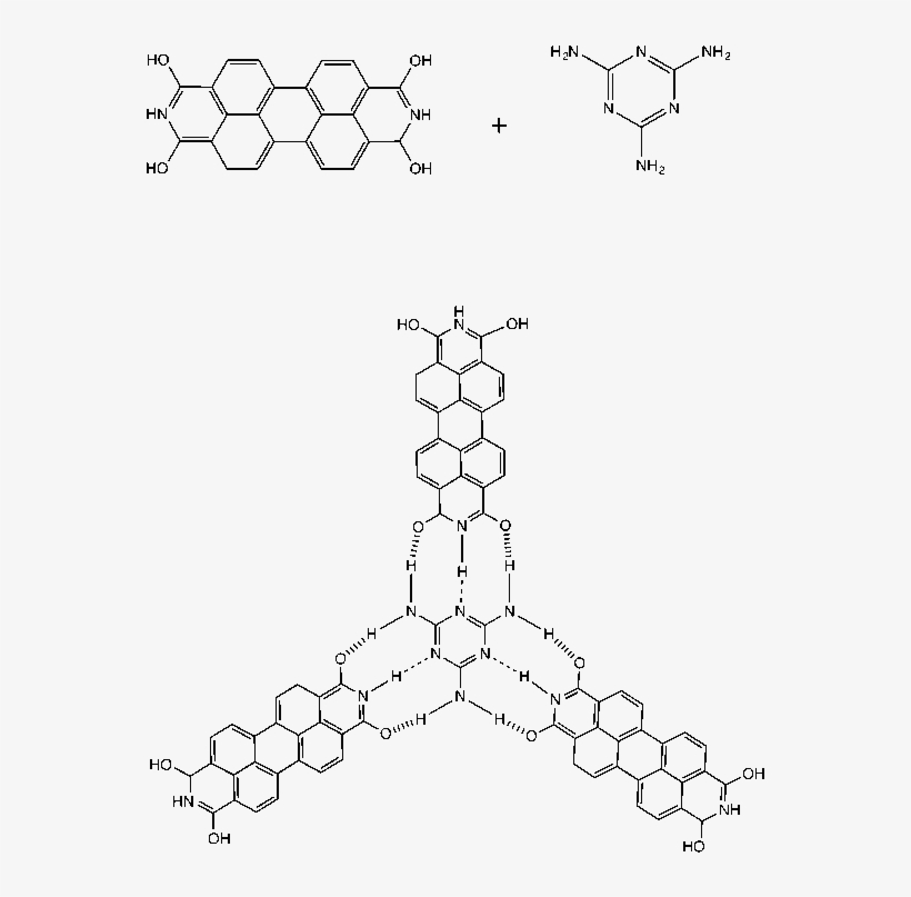 Self-assembly Of A Ptcdi Melamine Supramolecular Network - Network Structure Chemical, transparent png #268359