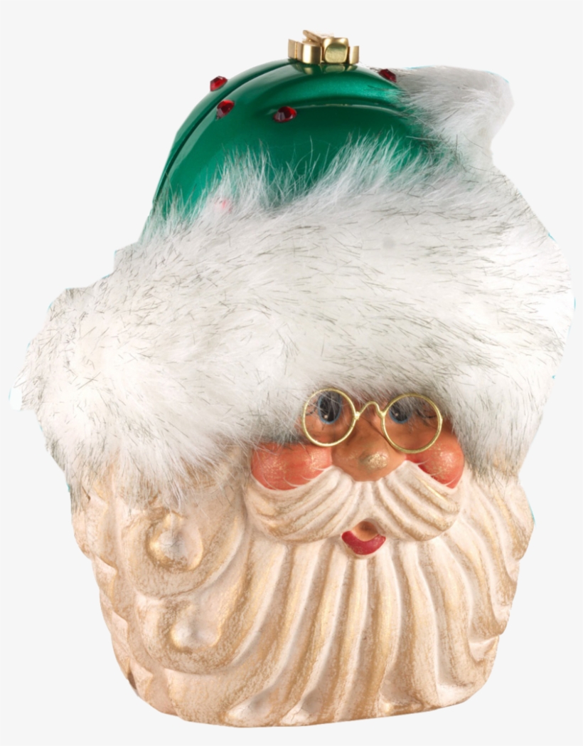 Santa Beard Transparent - Santa Claus Clutch, transparent png #268378