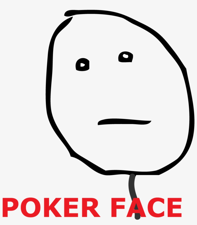 Poker Face Rage Meme, transparent png #268409
