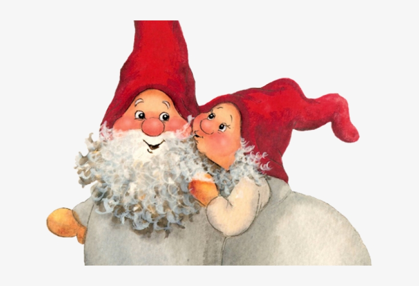 Gnome Clipart Couple - Christmas Day, transparent png #268427