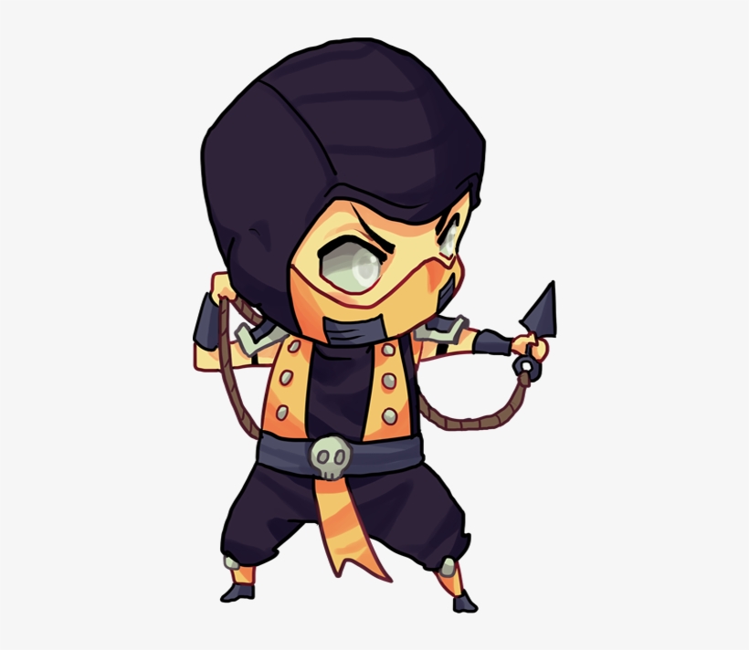 Buscar Con Google - Scorpion Mortal Kombat Chibi, transparent png #268524