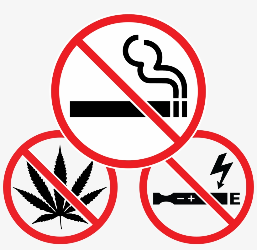 Png Smoke And Vape Free Signage - No Smoking No Open Flames, transparent png #268580