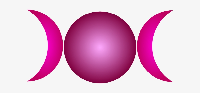 Triple Goddess Symbol Waxing Waning Download This - Triple Moon Vector Transparent, transparent png #268956
