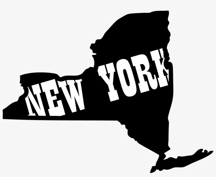 Supreme - New York State Outline Art, transparent png #269220