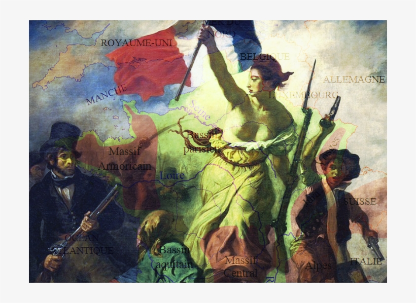 Geo - Delacroix Liberté Guidant Le Peuple, transparent png #269428