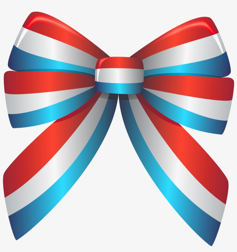 Red White And Blue Ribbon Png Clipart - American Clip Art Transparent, transparent png #269455