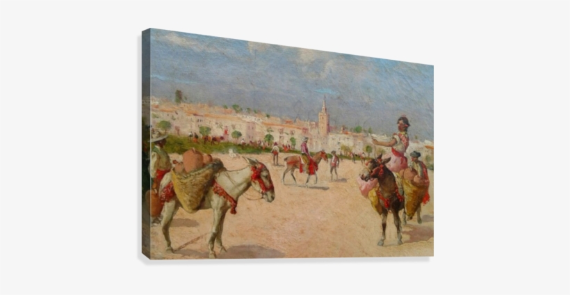 Aguadores En Las Afueras Canvas Print - Artist, transparent png #269477