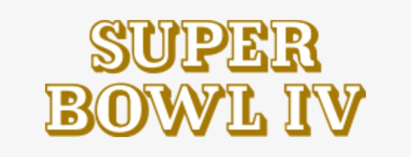 Super Bowl 4 Logo, transparent png #269504