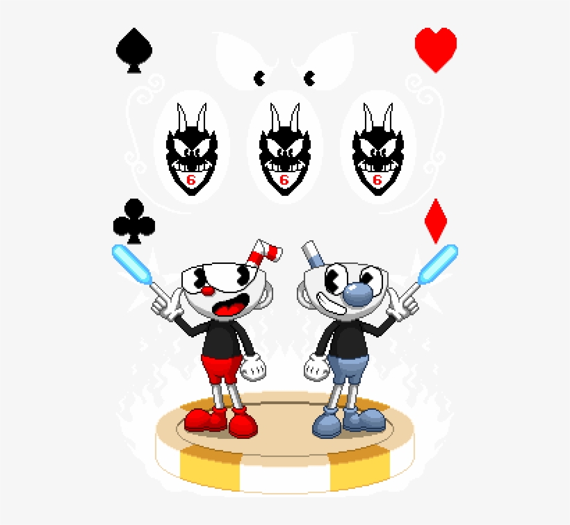 Author Comments - Cuphead And Mugman Sprites, transparent png #269727