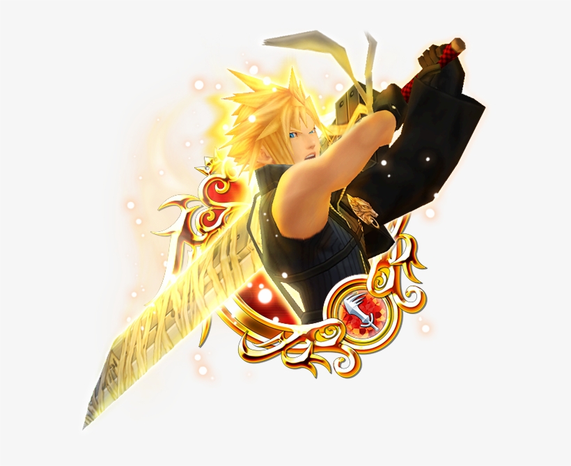 Kh Ii Cloud [ex] - Kingdom Hearts 3 Png, transparent png #269837