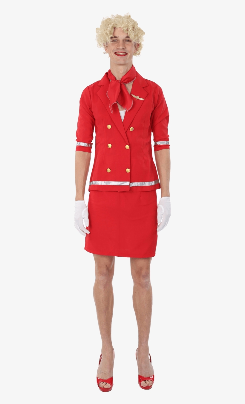 Air Hostess Png Transparent Image - Hooded Dress Red Tommy Hilfiger, transparent png #2600062