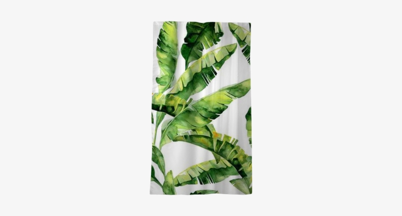 Seamless Watercolor Illustration Of Tropical Leaves, - Dense Jungle Round Mouse Pad Customized Non Slip Rubber, transparent png #2600364
