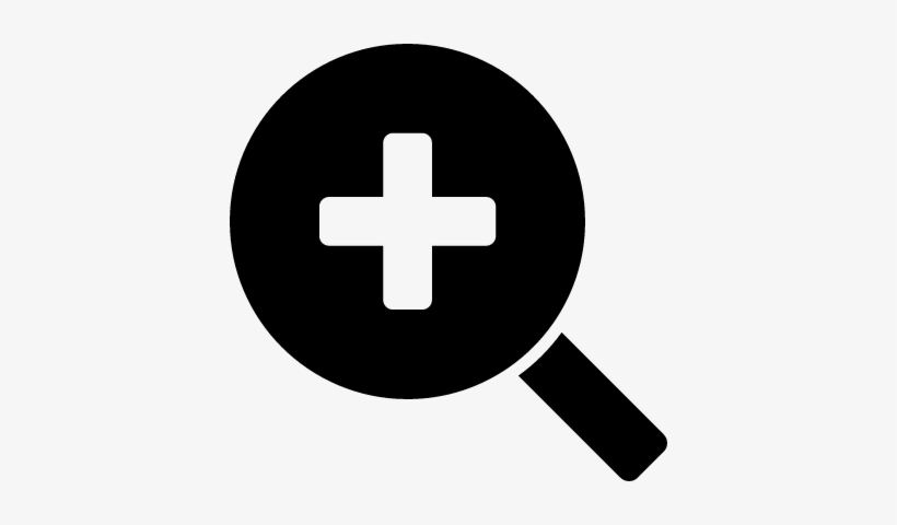 Magnifying Glass Search Button Vector - Zoom Symbol, transparent png #2600572